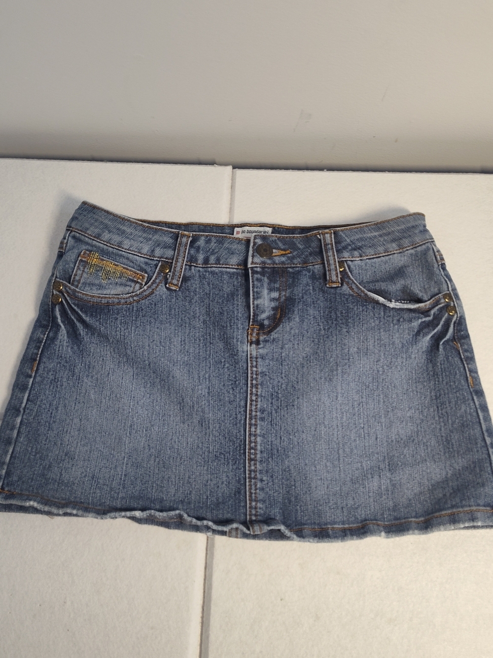 No Boundaries Blue Denim Mini Skirt #334